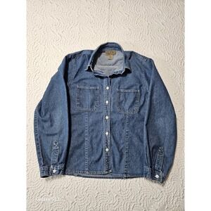 Retro Denim Sz Med Women's "Vintage Inspired" Shirt Pre-Owned !00% Cotton